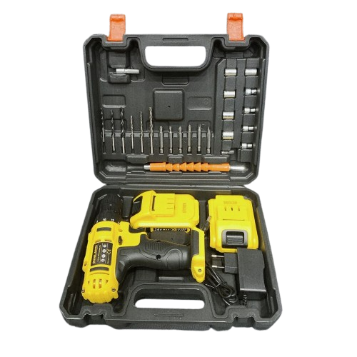 DUNLANDI cordless drill & screwdriver 2 removable batteries